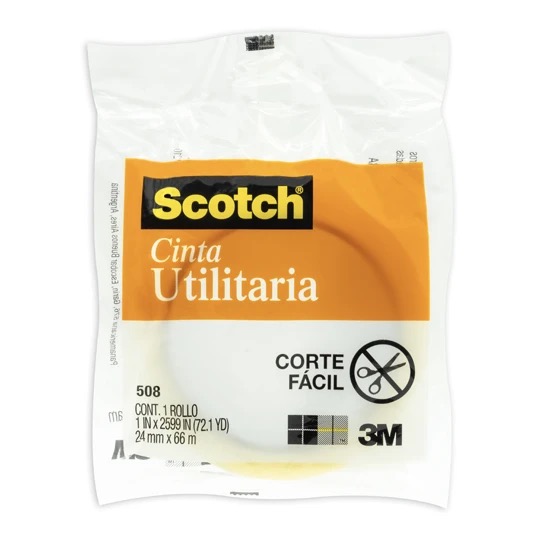 REG-PO-0036 Cinta adhesiva Scotch BOPP transparente, 24 mm x 65 m - Image 1