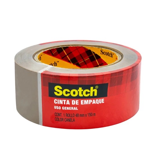 REG-PO-0043 Cinta de empaque Scotch 301C canela, 48 mm x 150 m - Image 1