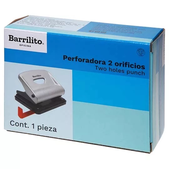 REG-PO-0084 Perforadora Barrilito 850I, 2 orificios, metálica - Image 1