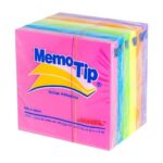 Notas adhesivas Janel Memotip 6560303797, 7.6 x 7.6 cm, neón, 600 hojas