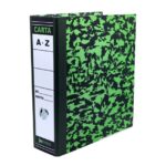Registrador Kyma REGIS-KY-VJ, carta, 3 pulgadas, verde jaspeado