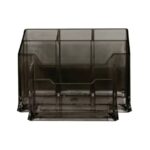 Organizador de escritorio MAE M-940.4, múltiples divisiones, negro