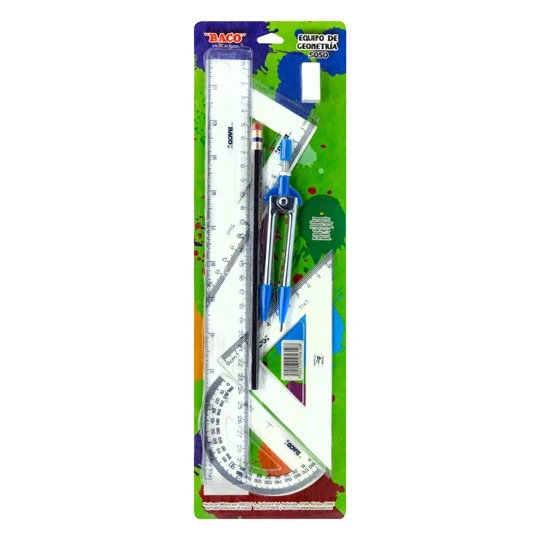 REG-PO-0275 Juego de geometría Baco ND5050, transparente - Image 1