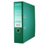 Registrador Lefort 1330, cartón, arillo O de 3 pulgadas, verde