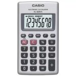 Calculadora de bolsillo Casio HL-820VA-S-MH, pantalla de 8 dígitos