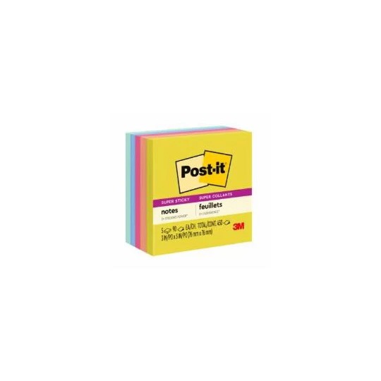 REG-PO-0417 Notas adhesivas 3M Post-it Summer Joy 654-JOY, 7.6 x 7.6 cm, 90 hojas - Image 1