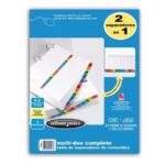 Separadores Wilson Jones P0448, carta, alfabético A-Z