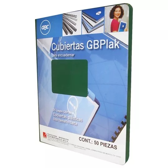REG-PO-0516 Cubiertas para engargolar GBC GBPlak P3546, carta, efecto piel - Image 1