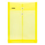 Sobre bolsa MAE SHFV-AM, oficio, vertical, polipropileno amarillo con rondana