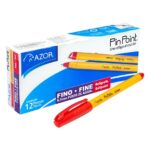 Bolígrafo Azor Pin Point 6820, punto fino 0.7 mm, rojo