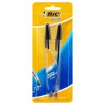 Bolígrafo BIC Cristal 70330354319, punto mediano 1.0 mm, negro, blíster 2