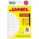 Etiquetas Janel No. 4 1000820100, blancas, 8 x 20 mm