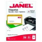 Etiquetas Janel J-5163, blancas, 5.1 x 10.2 cm