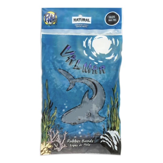 REG-PO-0673 Ligas de hule natural Valmar No. 18 10018, beige, bolsa 100 g - Image 1