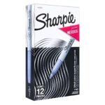 Marcadores permanentes Sharpie Metallic 1812784, plata, punta fina