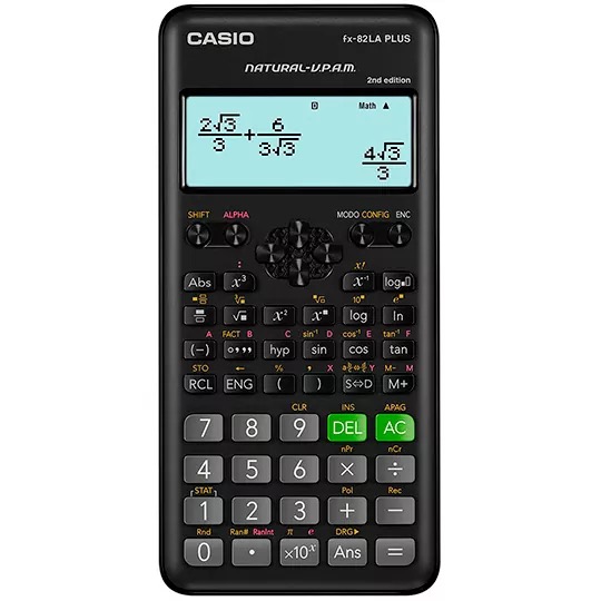 REG-PO-0781 Calculadora científica Casio FX-82LAPLUS2-BK, 252 funciones, 10+2 dígitos - Image 1