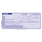 Pagaré Fortec PA-8600-A, formato azul