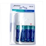 Cargador de Pilas Mitzu MC-210 para pilas AA, AAA y 9 V