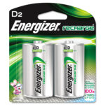 Pilas Recargables Energizer E0800700, tamaño D, NiMH 1.2 V, paquete con 2 piezas