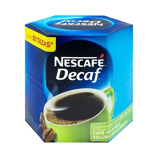 REG-CC-0009 Nescafé Decaf soluble en sobres 2 g caja con 50 - Image 1
