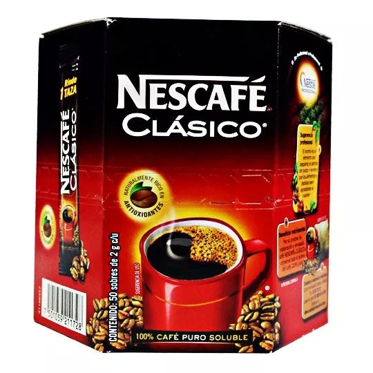 REG-CC-0063 Café soluble Nescafé Clásico caja con 50 sobres de 2 g - Image 1