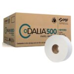 Papel Higiénico Institucional Dalia HB19350, Hoja Doble, 500 m, Caja con 6 Bobinas