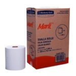 Toalla de Papel en Rollo Marli 92257, Hoja Sencilla, 180 m, Paquete con 6 Rollos