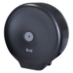 Despachador de Papel Higiénico MOPïS Oval DV003 para Rollo Jumbo, Color Humo