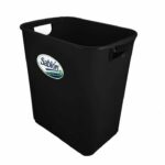 Cesto de Basura Jumbo Sablón 8025NE con Asa, Color Negro