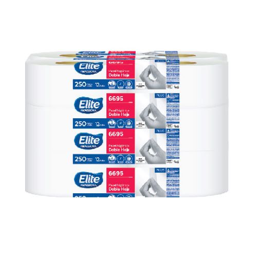 REG-LH-0087 Papel Higiénico Elite 6695, Hoja Doble, 12 Rollos - Image 1
