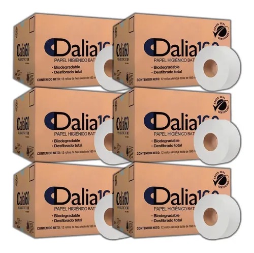 REG-LH-0092 Papel Higiénico Institucional Dalia JR HB19316, Hoja Doble, Paquete con 12 Rollos - Image 1