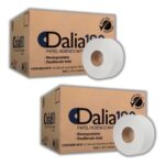 Papel Higiénico Institucional Dalia JR HB19318, Hoja Doble, 180 m, Paquete con 12 Rollos