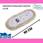 Repuesto para Mop Blanco El Castor 90 cm, 1 Pieza
