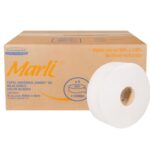 Papel Higiénico Institucional Marli SR 90510, Hoja Doble, 400 m, Paquete con 6 Rollos
