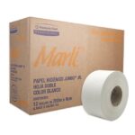Papel Higiénico JR Marli 90509, Hoja Doble, 200 m x 9 cm, Caja con 12 Rollos