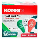 Corrector en cinta Kores tipo ratón, 4.2 mm x 8 m