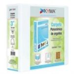 Carpeta panorámica Kyma CPKCBHO-300BCO, carta, 3 pulgadas, blanca