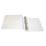 Carpeta panorámica Oxford blanca, 2 pulgadas