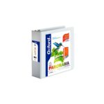 Carpeta panorámica Oxford blanca, 3 pulgadas