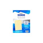 Sobre bolsa papel Fortec crema, tamaño carta