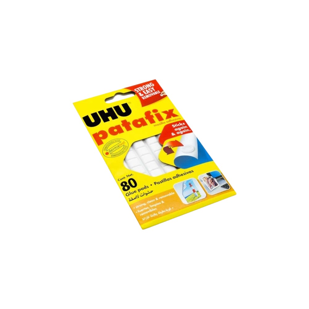 REG-PO-0216 Cuadros adhesivos reusables UHU, 80 pastillas - Image 1