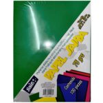 Papel Bond Sajor/Saira verde bandera, carta, 75 g/m²