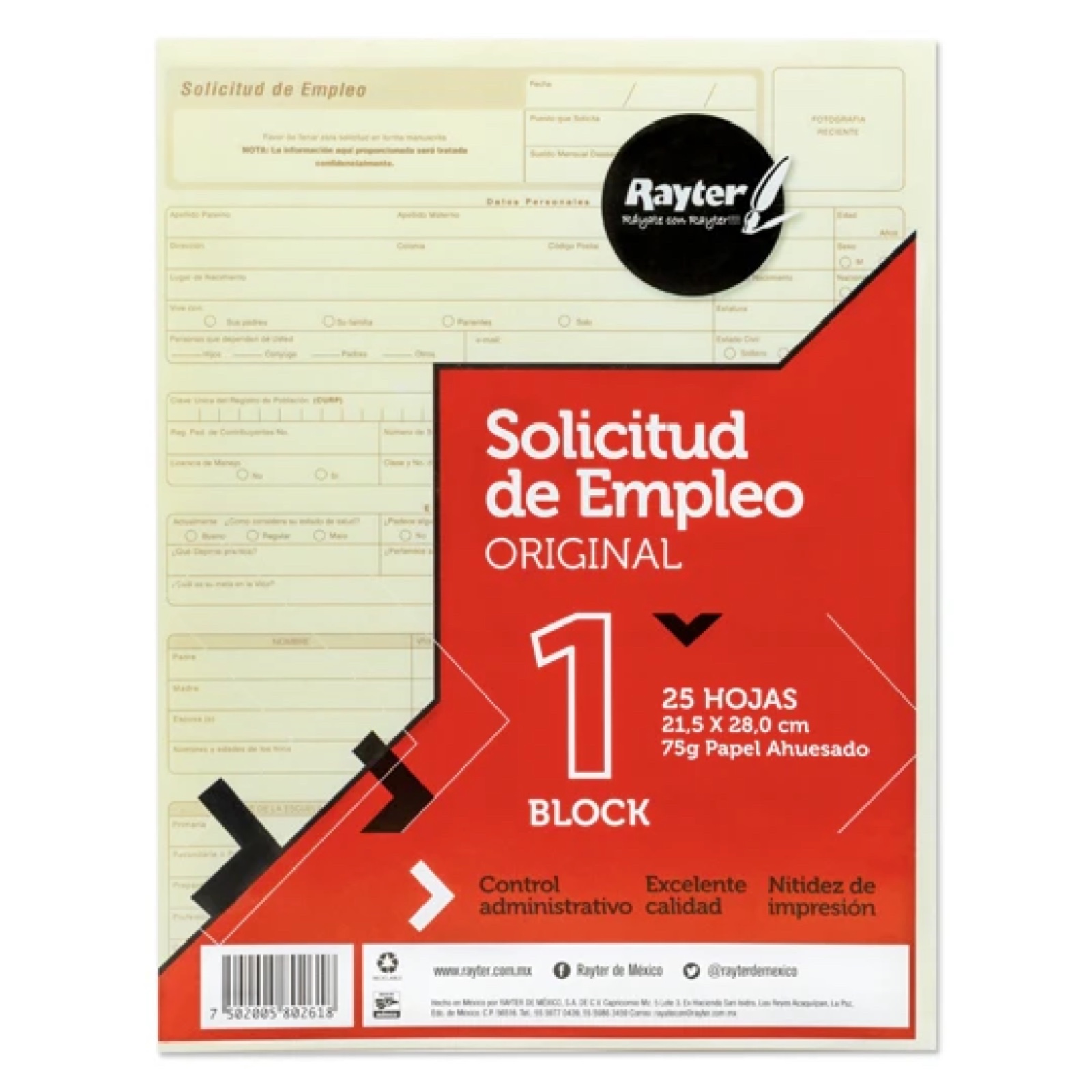 REG-PO-0290 Solicitud de empleo Pinos Altos SE, tamaño carta - Image 1