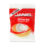 Cinta adhesiva Janel 119 transparente, 12 mm x 33 m