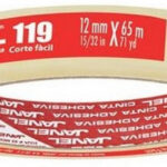 Cinta adhesiva Janel 119 transparente, 12 mm x 65 m