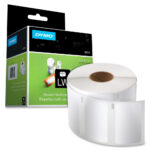 Etiquetas Dymo LabelWriter 30334 multipropósito, negro sobre blanco, 32 x 57 mm