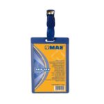 Portagafete MAE GFS-10V vertical, polipropileno azul