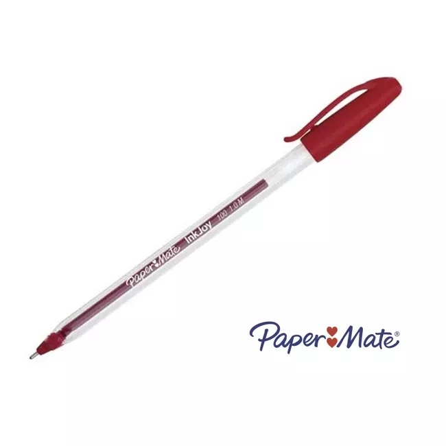 REG-PO-0382 Bolígrafo Paper Mate Kilométrico LA3532, punto mediano 1.0 mm, rojo - Image 1