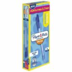 Bolígrafo Paper Mate Kilométrico RT 100 2166736, retráctil, azul