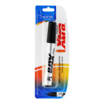 Marcadores Azor Signal base solvente negro, punta cincel